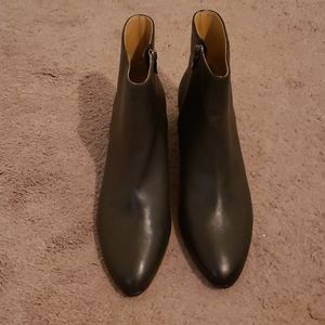 NEW J. Crew Walker Leather Ankle Black Boots 10